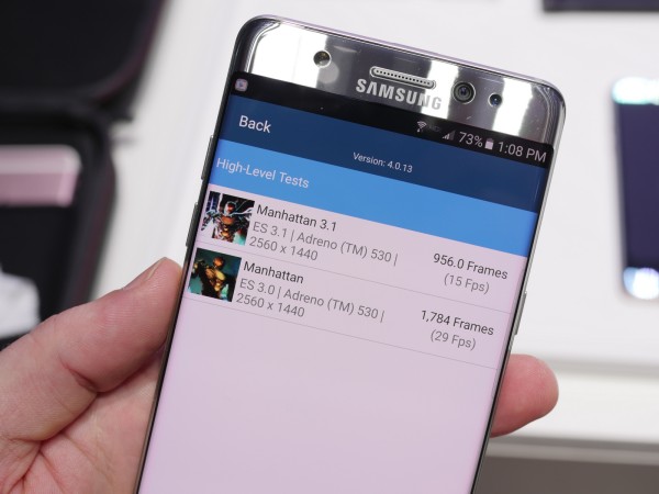 三星Galaxy Note 7跑分曝光 依然是性能怪兽